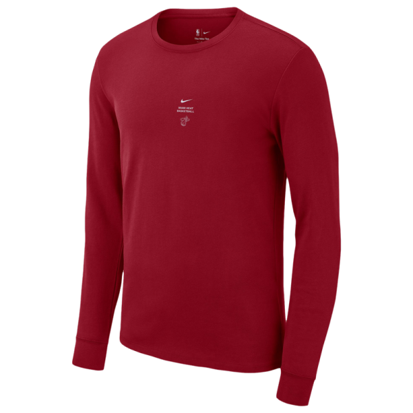 Футболка с длинным рукавом Miami Heat Nike 2026 Standard Issue Practice - Red