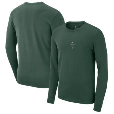 Футболка с длинным рукавом Milwaukee Bucks Nike 2026 Standard Issue Practice - Hunter Green