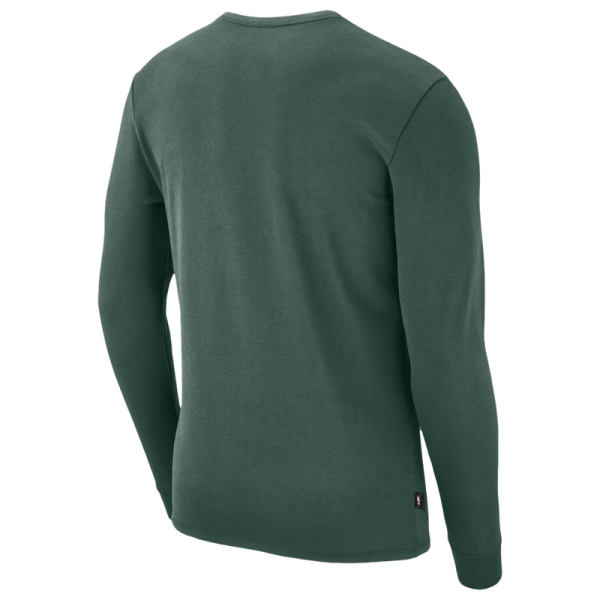 Футболка с длинным рукавом Milwaukee Bucks Nike 2026 Standard Issue Practice - Hunter Green