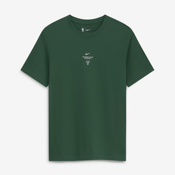 Футболка Milwaukee Bucks Nike 2026 Standard Issue Practice - Hunter Green