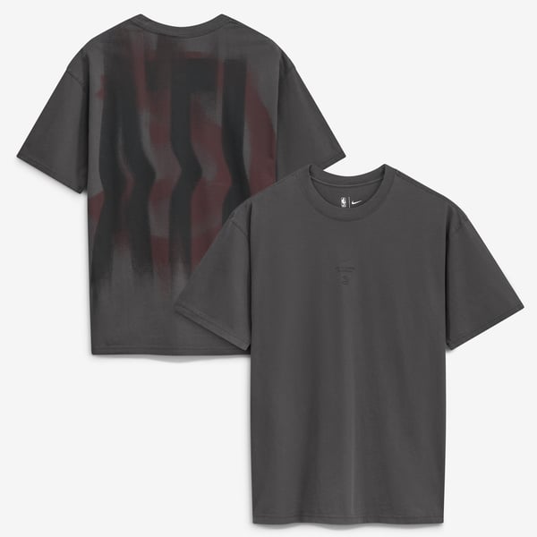 Футболка Atlanta Hawks Nike 2026 Standard Issue Pre-Game Max 90 - Charcoal