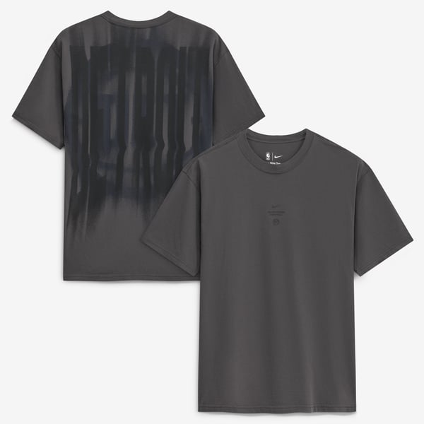 Футболка Detroit Pistons Nike 2026 Standard Issue Pre-Game Max 90 - Charcoal