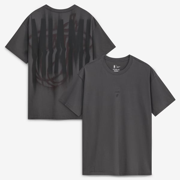 Футболка Miami Heat Nike 2026 Standard Issue Pre-Game Max 90 - Charcoal