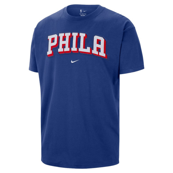 Футболка Philadelphia 76ers Nike Royal Twill Logo