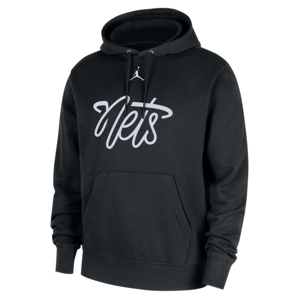 Толстовка Brooklyn Nets Jordan Brand Black Statement Edition Club Fleece