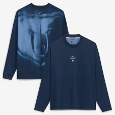 Футболка с длинным рукавом Memphis Grizzlies Nike 2026 Standard Issue Pre-Game Performance - Navy