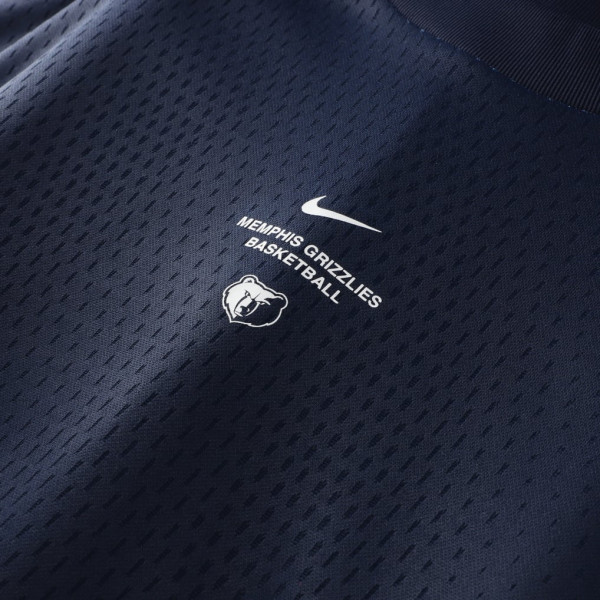 Футболка с длинным рукавом Memphis Grizzlies Nike 2026 Standard Issue Pre-Game Performance - Navy