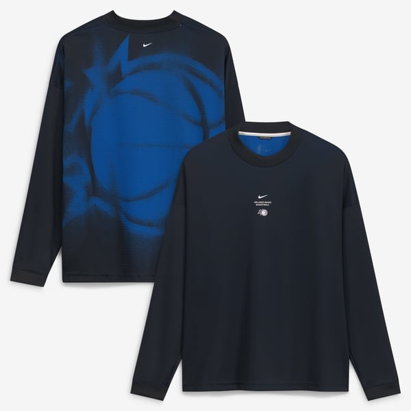 Футболка с длинным рукавом Orlando Magic Nike 2026 Standard Issue Pre-Game Performance - Black