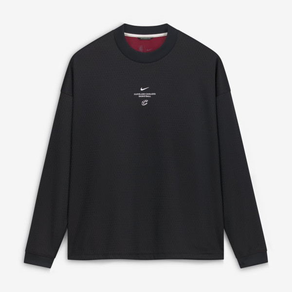 Футболка с длинным рукавом Cleveland Cavaliers Nike 2026 Standard Issue Pre-Game Performance - Black