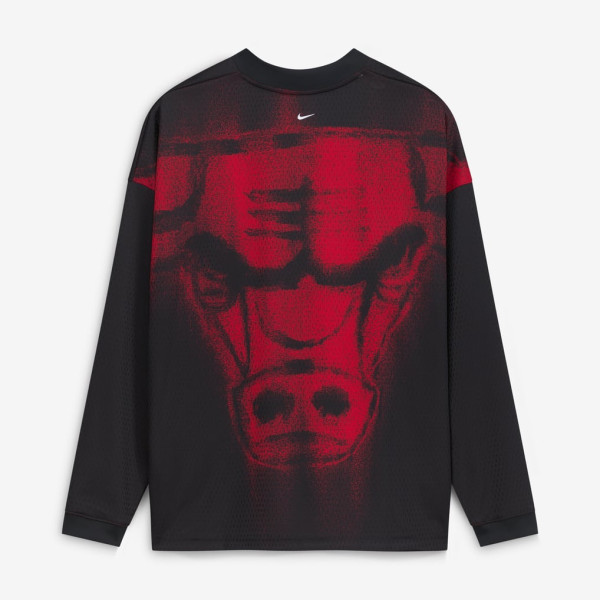 Футболка с длинным рукавом Chicago Bulls Nike 2026 Standard Issue Pre-Game Performance - Black