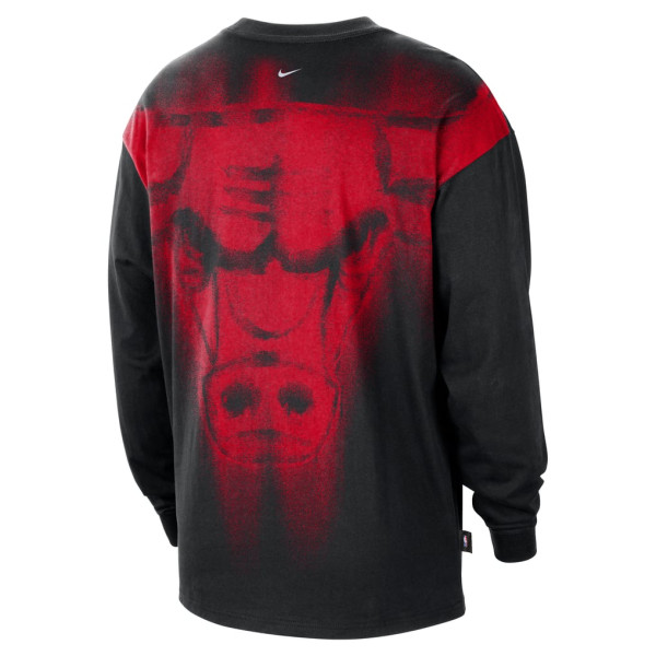 Футболка с длинным рукавом Chicago Bulls Nike 2026 Standard Issue Pre-Game Performance - Black