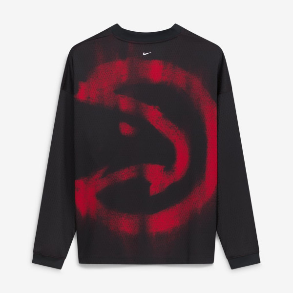 Футболка с длинным рукавом Atlanta Hawks Nike 2026 Standard Issue Pre-Game Performance - Black