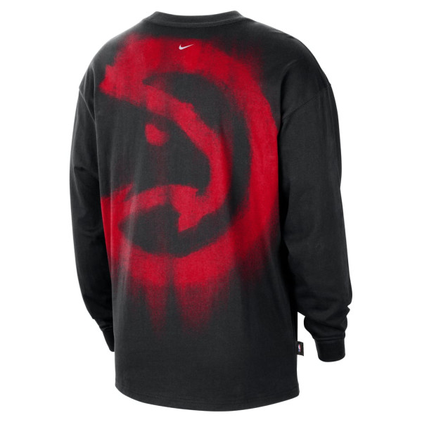 Футболка с длинным рукавом Atlanta Hawks Nike 2026 Standard Issue Pre-Game Performance - Black