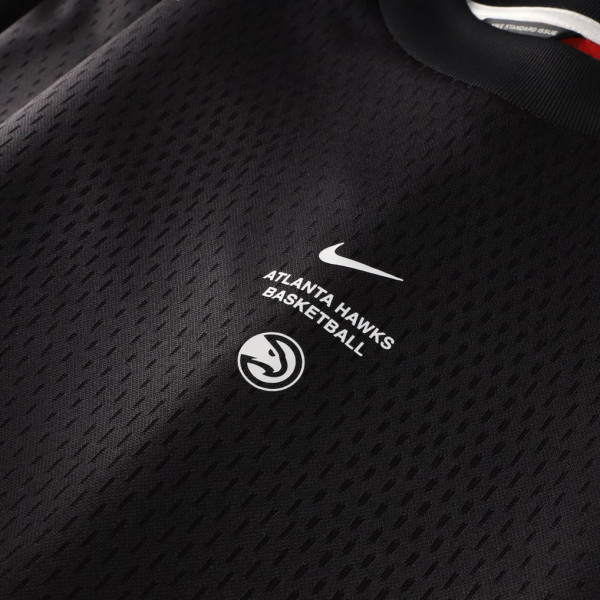 Футболка с длинным рукавом Atlanta Hawks Nike 2026 Standard Issue Pre-Game Performance - Black