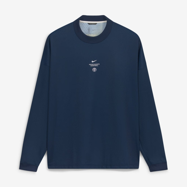 Футболка с длинным рукавом Denver Nuggets Nike 2026 Standard Issue Pre-Game Performance - Navy