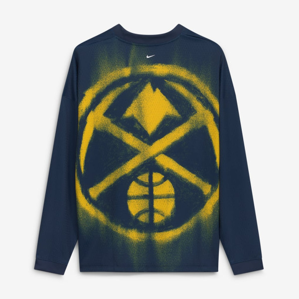 Футболка с длинным рукавом Denver Nuggets Nike 2026 Standard Issue Pre-Game Performance - Navy