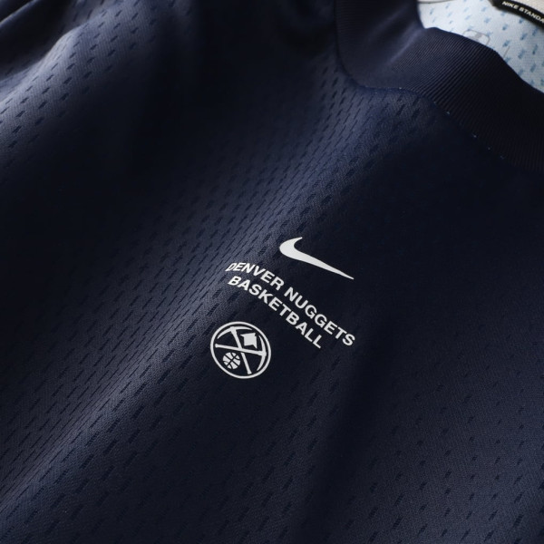 Футболка с длинным рукавом Denver Nuggets Nike 2026 Standard Issue Pre-Game Performance - Navy