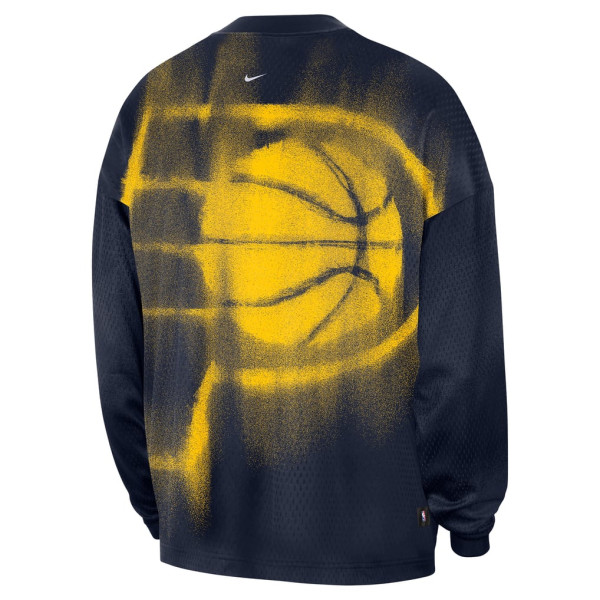 Футболка с длинным рукавом Indiana Pacers Nike 2026 Standard Issue Pre-Game Performance - Navy