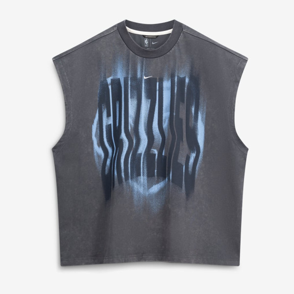 Memphis Grizzlies Nike 2026 Standard Issue Pre-Game Sleeveless Top - Charcoal