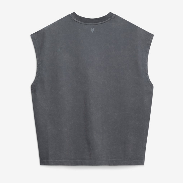Milwaukee Bucks Nike 2026 Standard Issue Pre-Game Sleeveless Top - Charcoal