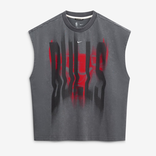 Chicago Bulls Nike 2026 Standard Issue Pre-Game Sleeveless Top - Charcoal