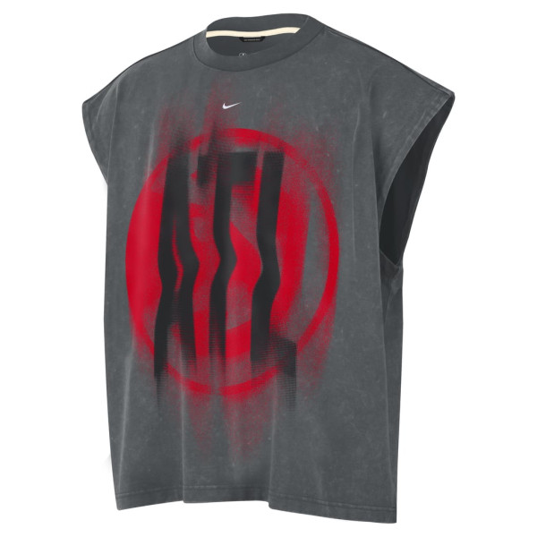 Atlanta Hawks Nike 2026 Standard Issue Pre-Game Sleeveless Top - Charcoal