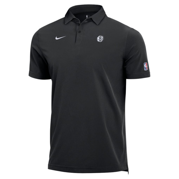 Поло Brooklyn Nets Nike Black Dri-FIT Coaches