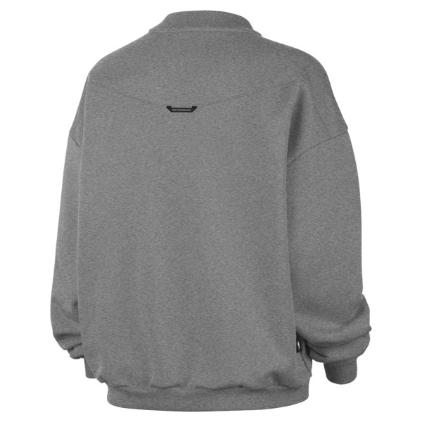 Свитшот Brooklyn Nets Nike Dark Heather Gray Standard Issue Wordmark Fleece Therma-Fit