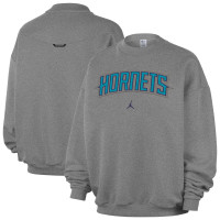 Свитшот Charlotte Hornets Jordan Brand Dark Heather Gray Standard Issue Wordmark Fleece