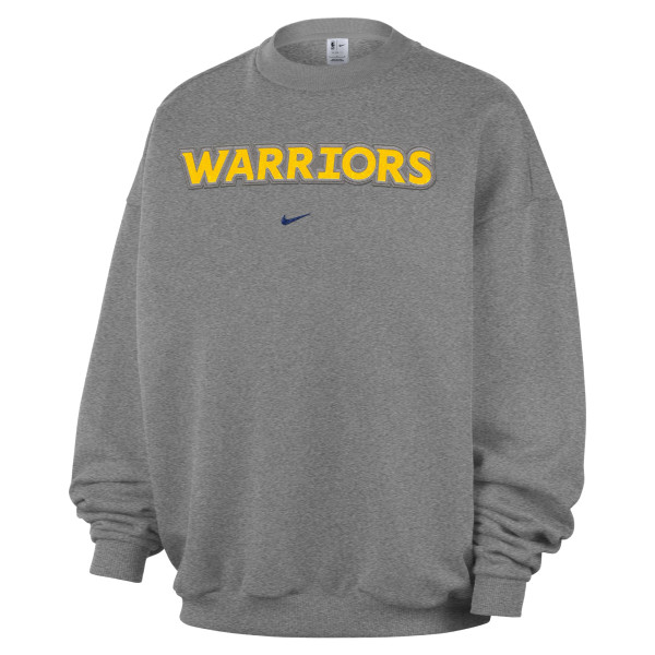 Свитшот Golden State Warriors Nike Dark Heather Gray Standard Issue Wordmark Fleece Therma-Fit