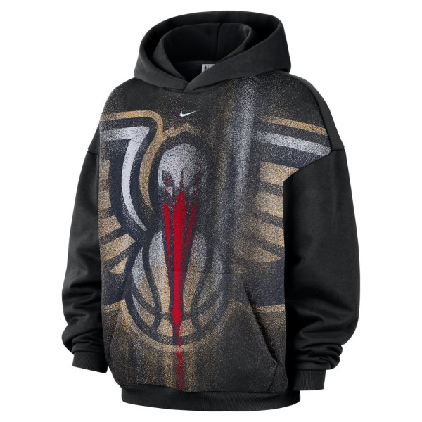 Толстовка New Orleans Pelicans Nike 2026 Standard Issue Practice Icon Fleece - Black