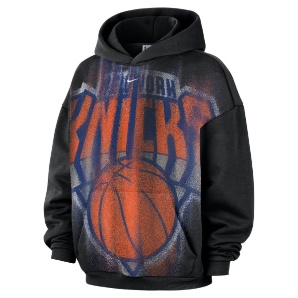 Толстовка New York Knicks Nike 2026 Standard Issue Practice Icon Fleece - Black