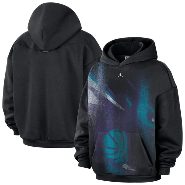 Толстовка Charlotte Hornets Jordan Brand 2026 Standard Issue Practice Icon Fleece - Black