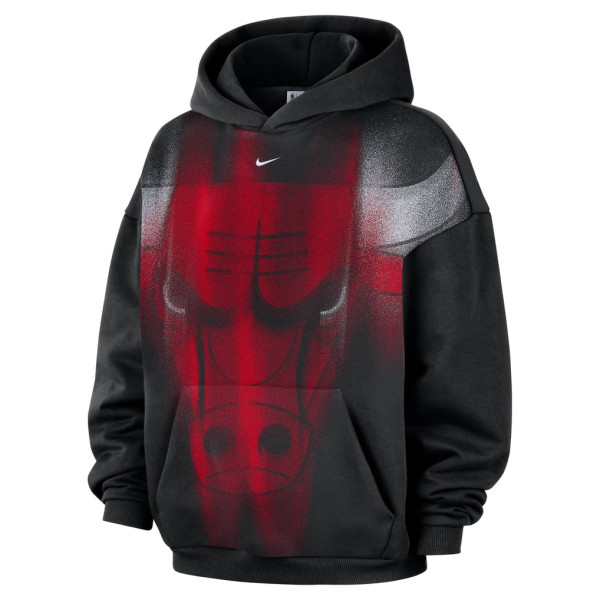 Толстовка Chicago Bulls Nike 2026 Standard Issue Practice Icon Fleece - Black