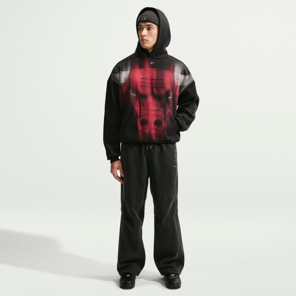 Толстовка Chicago Bulls Nike 2026 Standard Issue Practice Icon Fleece - Black