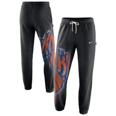 Штаны New York Knicks Nike 2026 Standard Issue Practice Icon Fleece Tapered - Black