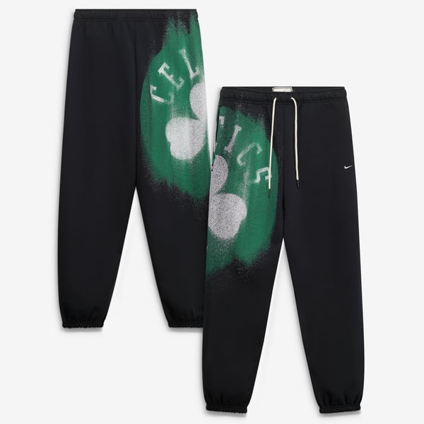 Штаны Boston Celtics Nike 2026 Standard Issue Practice Icon Fleece Tapered - Black