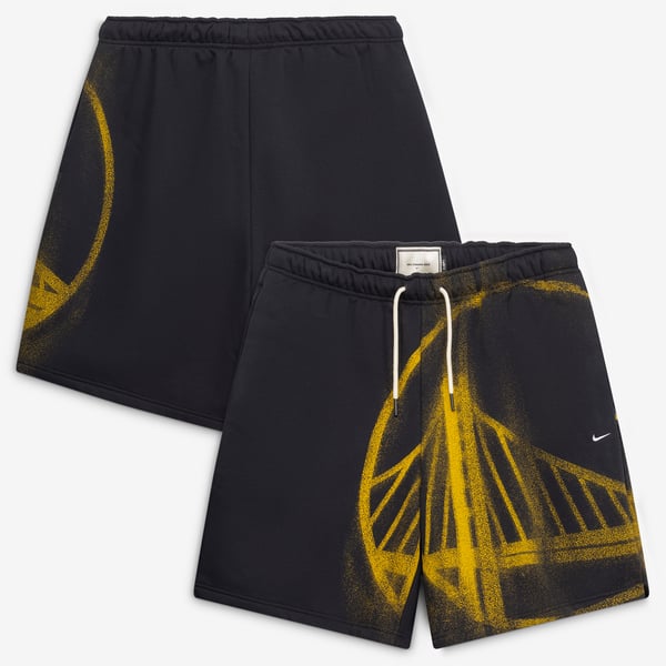 Шорты Golden State Warriors Nike 2026 Standard Issue Practice Icon Fleece - Black