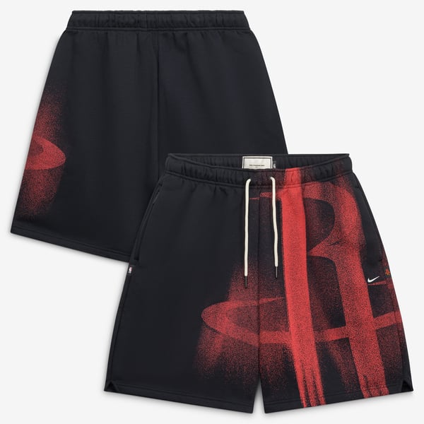 Шорты Houston Rockets Nike 2026 Standard Issue Practice Icon Fleece - Black