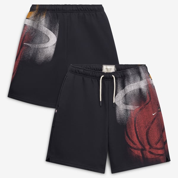 Шорты Miami Heat Nike 2026 Standard Issue Practice Icon Fleece - Black