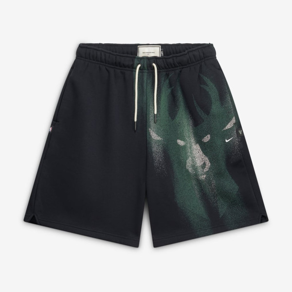 Шорты Milwaukee Bucks Nike 2026 Standard Issue Practice Icon Fleece - Black