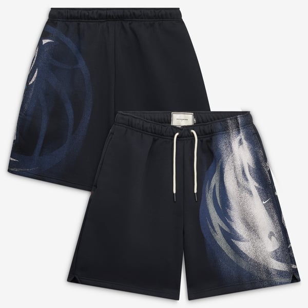 Шорты Dallas Mavericks Nike 2026 Standard Issue Practice Icon Fleece - Black