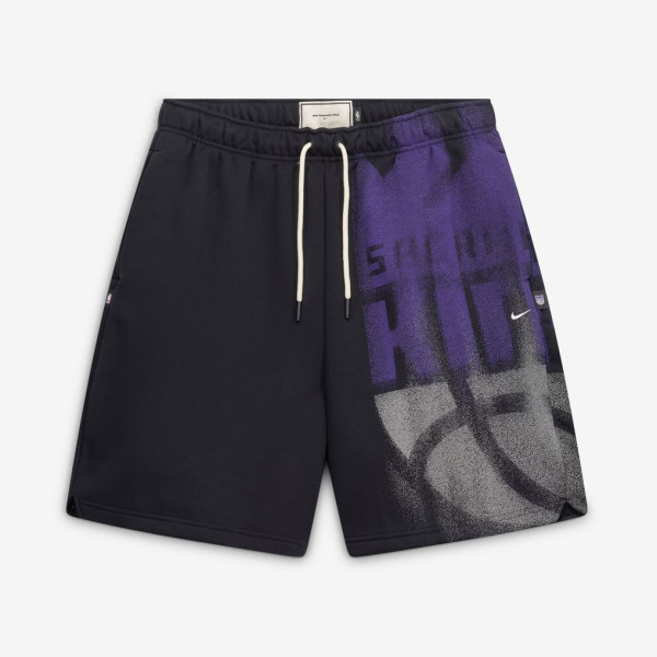 Шорты Sacramento Kings Nike 2026 Standard Issue Practice Icon Fleece - Black