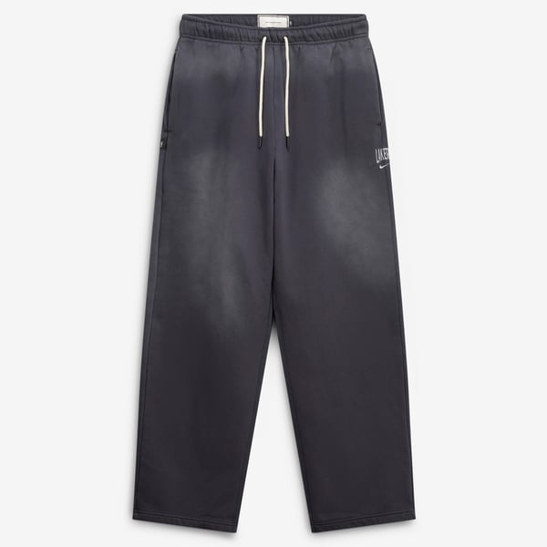 Штаны Los Angeles Lakers Nike 2026 Standard Issue Travel Washed Fleece - Charcoal