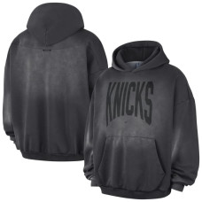 Толстовка New York Knicks Nike 2026 Standard Issue Travel Washed Fleece - Charcoal