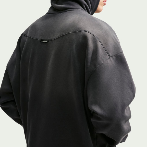 Толстовка New York Knicks Nike 2026 Standard Issue Travel Washed Fleece - Charcoal