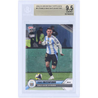 Карточка Franco Mastantuono Argentina National Team 2024-25 Topps Now Youngest Debutant for Argentina #1 BGS Authenticated 9.5