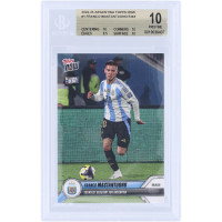 Карточка Franco Mastantuono Argentina National Team 2024-25 Topps Now Youngest Debutant for Argentina #1 BGS Authenticated 10 - 10,10,9.5,10 Subgrades