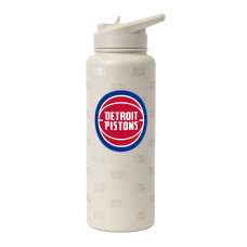 Detroit Pistons Logo Brands 34oz. Sand Ghost Quencher Bottle