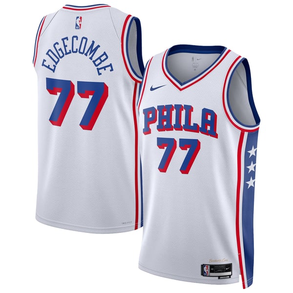 Джерси Unisex Philadelphia 76ers VJ Edgecombe Nike White Swingman - Association Edition